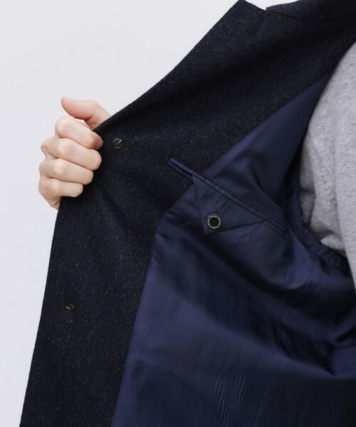 TAKEO KIKUCHI / タケオキクチ ステンカラーコート | カシミヤブレンド ビーバー調ステンカラーコート | 詳細15