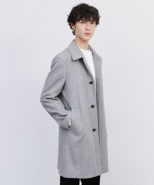 TAKEO KIKUCHI / タケオキクチ ステンカラーコート | カシミヤブレンド ビーバー調ステンカラーコート | 詳細21