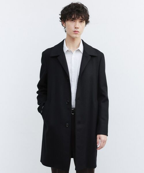 TAKEO KIKUCHI / タケオキクチ ステンカラーコート | カシミヤブレンド ビーバー調ステンカラーコート | 詳細24