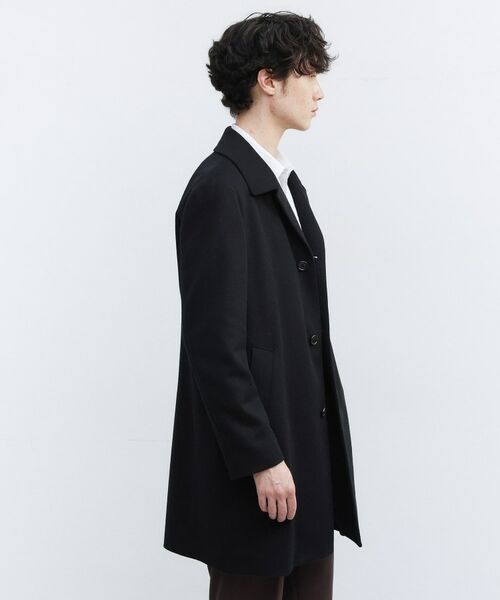 TAKEO KIKUCHI / タケオキクチ ステンカラーコート | カシミヤブレンド ビーバー調ステンカラーコート | 詳細25