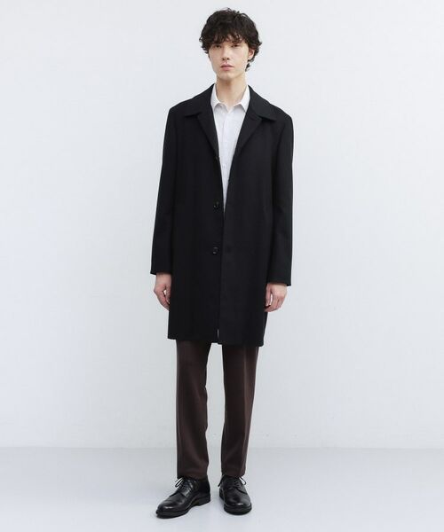 TAKEO KIKUCHI / タケオキクチ ステンカラーコート | カシミヤブレンド ビーバー調ステンカラーコート | 詳細26