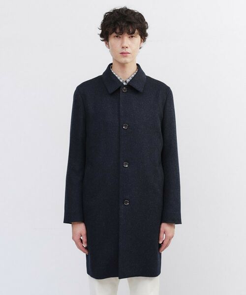 TAKEO KIKUCHI / タケオキクチ ステンカラーコート | カシミヤブレンド ビーバー調ステンカラーコート | 詳細7