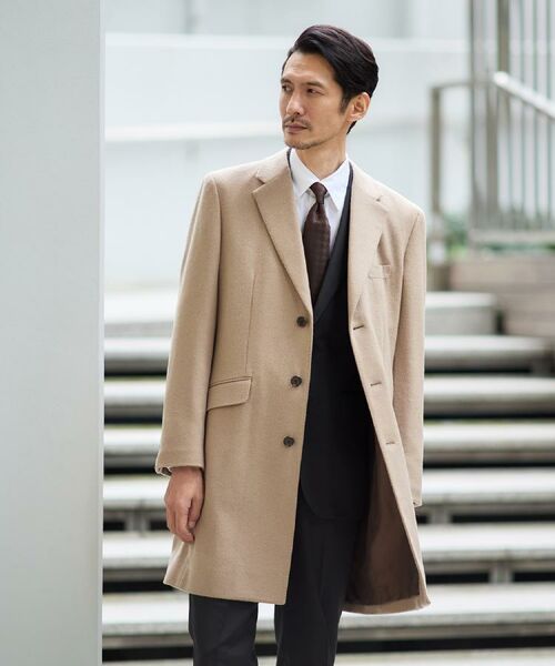 TAKEO KIKUCHI / タケオキクチ その他アウター | カシミヤブレンド ビーバー調チェスターコート | 詳細1