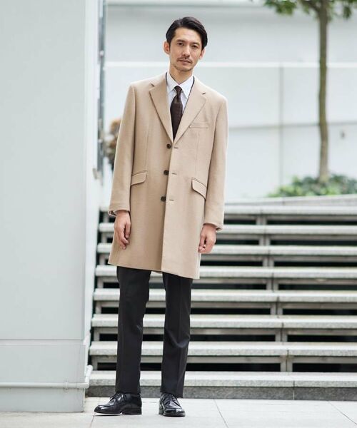 TAKEO KIKUCHI / タケオキクチ その他アウター | カシミヤブレンド ビーバー調チェスターコート | 詳細30