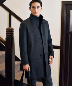 TAKEO KIKUCHI / タケオキクチ その他アウター | カシミヤブレンド ビーバー調ピンヘッドスタンドカラーコート