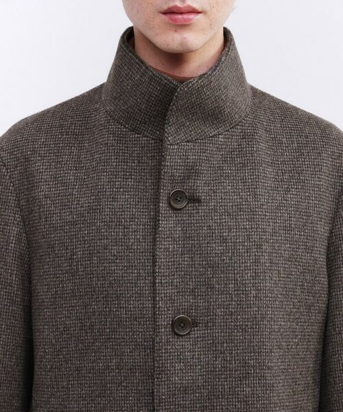 TAKEO KIKUCHI / タケオキクチ その他アウター | カシミヤブレンド ビーバー調ピンヘッドスタンドカラーコート | 詳細10