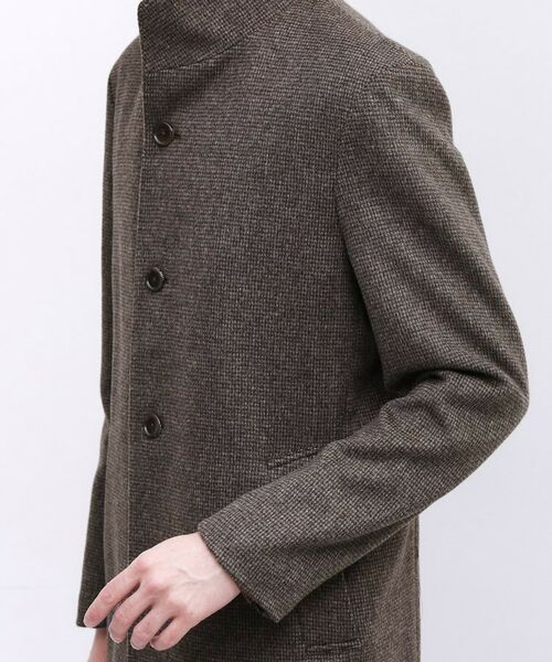 TAKEO KIKUCHI / タケオキクチ その他アウター | カシミヤブレンド ビーバー調ピンヘッドスタンドカラーコート | 詳細11