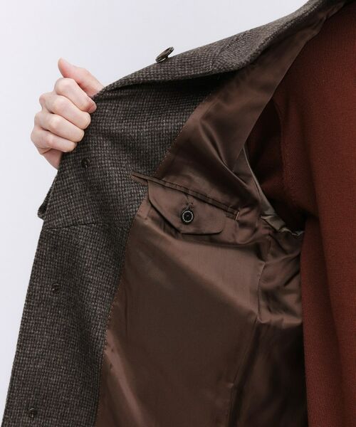 TAKEO KIKUCHI / タケオキクチ その他アウター | カシミヤブレンド ビーバー調ピンヘッドスタンドカラーコート | 詳細14