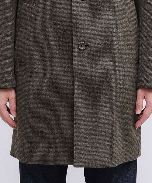 TAKEO KIKUCHI / タケオキクチ その他アウター | カシミヤブレンド ビーバー調ピンヘッドスタンドカラーコート | 詳細16