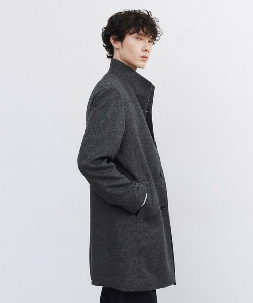 TAKEO KIKUCHI / タケオキクチ その他アウター | カシミヤブレンド ビーバー調ピンヘッドスタンドカラーコート | 詳細20