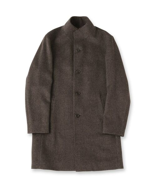 TAKEO KIKUCHI / タケオキクチ その他アウター | カシミヤブレンド ビーバー調ピンヘッドスタンドカラーコート | 詳細6