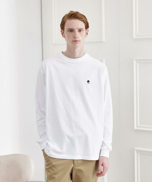 TAKEO KIKUCHI / タケオキクチ カットソー | 【LIMITED】ワンポイント刺繍 長袖Tシャツ | 詳細12