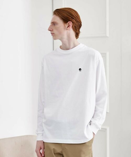 TAKEO KIKUCHI / タケオキクチ カットソー | 【LIMITED】ワンポイント刺繍 長袖Tシャツ | 詳細13