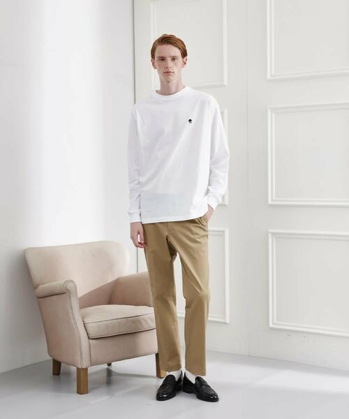 TAKEO KIKUCHI / タケオキクチ カットソー | 【LIMITED】ワンポイント刺繍 長袖Tシャツ | 詳細15