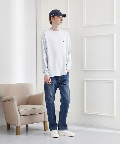 TAKEO KIKUCHI / タケオキクチ カットソー | 【LIMITED】ワンポイント刺繍 長袖Tシャツ | 詳細30