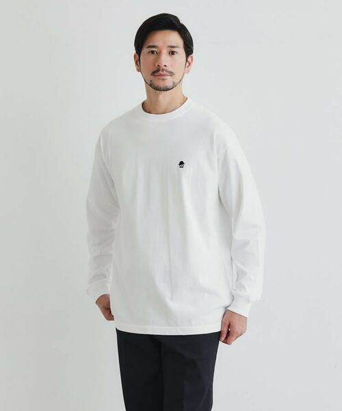 TAKEO KIKUCHI / タケオキクチ カットソー | 【LIMITED】ワンポイント刺繍 長袖Tシャツ | 詳細8