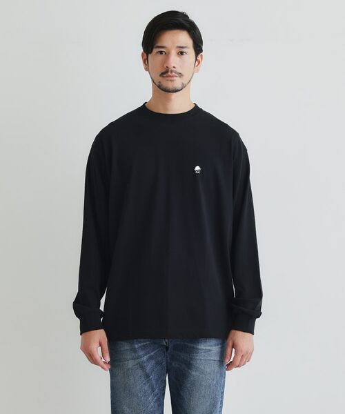TAKEO KIKUCHI/タケオキクチ 【LIMITED】ワンポイント刺繍 長袖Tシャツ ブラック(019) 03(L) TAKEO KIKUCHI/タケオキクチ 【LIMITED】ワンポイント刺繍 長袖Tシャツ ブラック(019) 03(L)