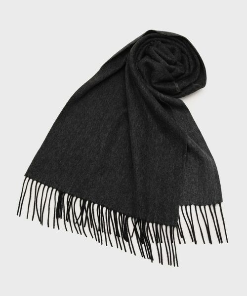 TAKEO KIKUCHI/タケオキクチ 【洗えるベビーカシミヤ】 ベビーカシミヤ無地マフラー ブラック(519) 00