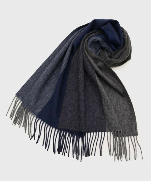 TAKEO KIKUCHI / タケオキクチ マフラー・ショール・スヌード・ストール | 【洗えるカシミヤ】カシミヤ 4面パネルマフラー | 詳細1