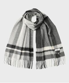 TAKEO KIKUCHI / タケオキクチ マフラー・ショール・スヌード・ストール | 【洗えるカシミヤ】 ピュアカシミヤ パネルチェックマフラー