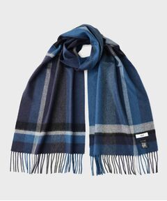 TAKEO KIKUCHI / タケオキクチ マフラー・ショール・スヌード・ストール | 【洗えるカシミヤ】 ピュアカシミヤ パネルチェックマフラー