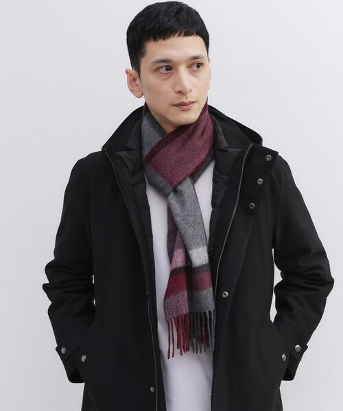 TAKEO KIKUCHI / タケオキクチ マフラー・ショール・スヌード・ストール | 【洗えるカシミヤ】 ピュアカシミヤ パネルチェックマフラー | 詳細11