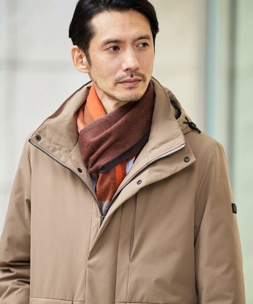 TAKEO KIKUCHI / タケオキクチ マフラー・ショール・スヌード・ストール | 【洗えるカシミヤ】 ピュアカシミヤ パネルチェックマフラー | 詳細17