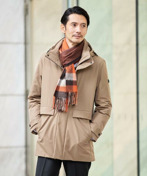 TAKEO KIKUCHI / タケオキクチ マフラー・ショール・スヌード・ストール | 【洗えるカシミヤ】 ピュアカシミヤ パネルチェックマフラー | 詳細19