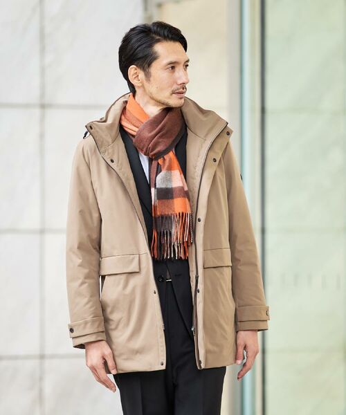 TAKEO KIKUCHI / タケオキクチ マフラー・ショール・スヌード・ストール | 【洗えるカシミヤ】 ピュアカシミヤ パネルチェックマフラー | 詳細20