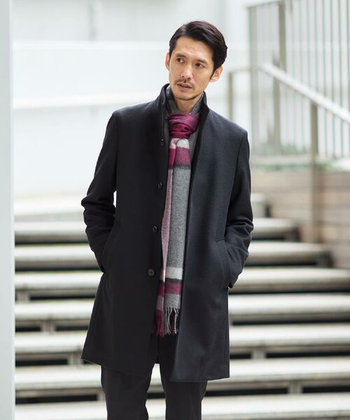 TAKEO KIKUCHI / タケオキクチ マフラー・ショール・スヌード・ストール | 【洗えるカシミヤ】 ピュアカシミヤ パネルチェックマフラー | 詳細26