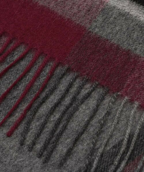 TAKEO KIKUCHI / タケオキクチ マフラー・ショール・スヌード・ストール | 【洗えるカシミヤ】 ピュアカシミヤ パネルチェックマフラー | 詳細4