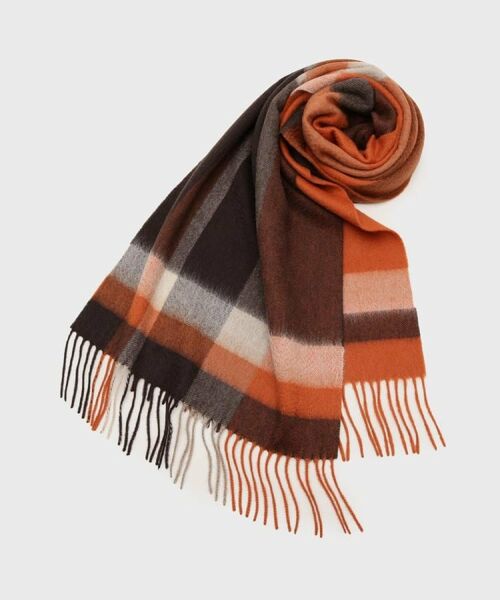 TAKEO KIKUCHI / タケオキクチ マフラー・ショール・スヌード・ストール | 【洗えるカシミヤ】 ピュアカシミヤ パネルチェックマフラー | 詳細5