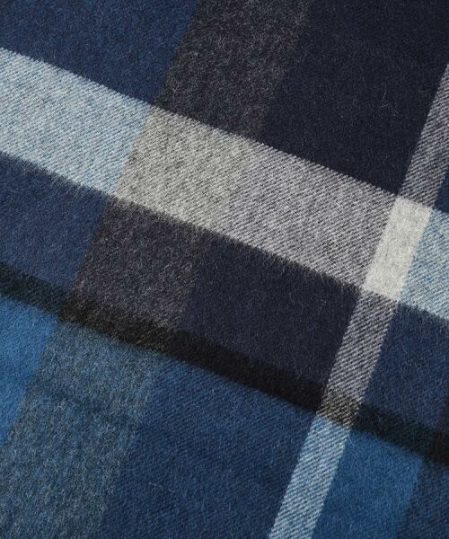 TAKEO KIKUCHI / タケオキクチ マフラー・ショール・スヌード・ストール | 【洗えるカシミヤ】 ピュアカシミヤ パネルチェックマフラー | 詳細8