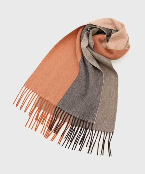 TAKEO KIKUCHI / タケオキクチ マフラー・ショール・スヌード・ストール | 【洗えるカシミヤ】 ピュアカシミヤ 4面パネルマフラー | 詳細1