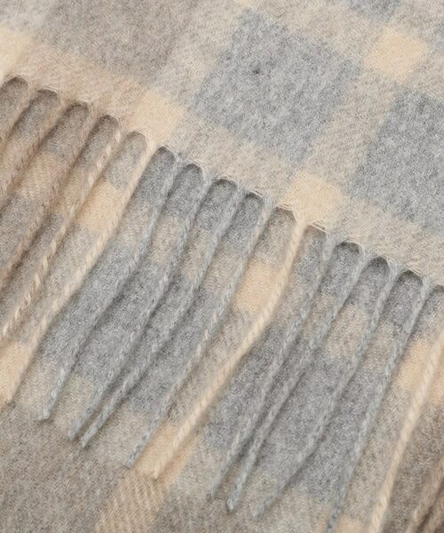 TAKEO KIKUCHI / タケオキクチ マフラー・ショール・スヌード・ストール | 【洗えるカシミヤ】 カシミヤ100 チェックマフラー | 詳細3