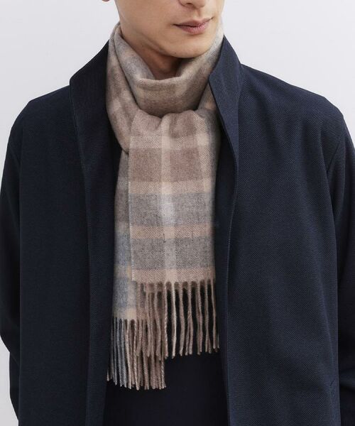 TAKEO KIKUCHI / タケオキクチ マフラー・ショール・スヌード・ストール | 【洗えるカシミヤ】 カシミヤ100 チェックマフラー | 詳細6
