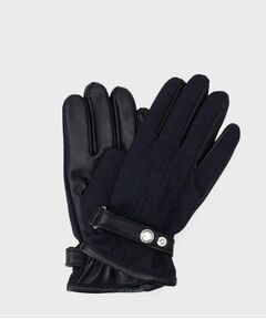 TAKEO KIKUCHI / タケオキクチ 手袋 | 【スマホ対応】矢絣レザーコンビグローブ