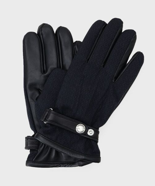 TAKEO KIKUCHI / タケオキクチ 手袋 | 【スマホ対応】矢絣レザーコンビグローブ | 詳細1