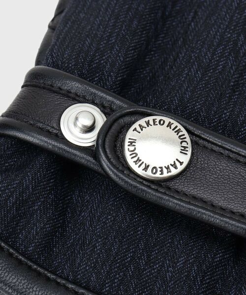 TAKEO KIKUCHI / タケオキクチ 手袋 | 【スマホ対応】矢絣レザーコンビグローブ | 詳細3