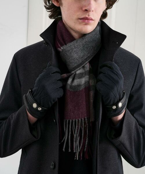 TAKEO KIKUCHI / タケオキクチ 手袋 | 【スマホ対応】矢絣レザーコンビグローブ | 詳細6