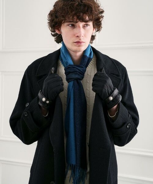 TAKEO KIKUCHI / タケオキクチ 手袋 | 【スマホ対応】矢絣レザーコンビグローブ | 詳細8