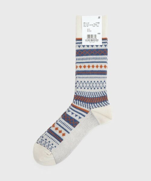 TAKEO KIKUCHI / タケオキクチ ソックス | フェアアイル柄ソックス | 詳細2