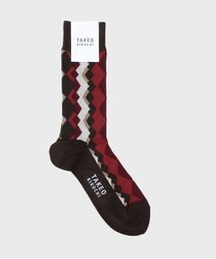 TAKEO KIKUCHI / タケオキクチ ソックス | 変形アーガイルソックス