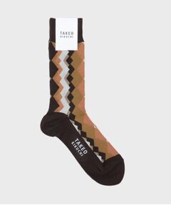 TAKEO KIKUCHI / タケオキクチ ソックス | 変形アーガイルソックス