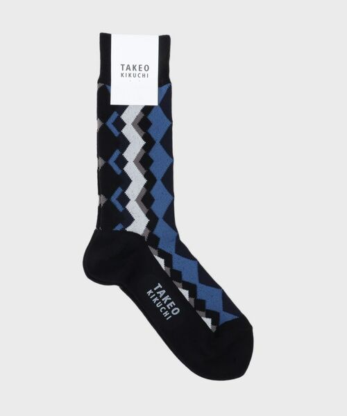 TAKEO KIKUCHI / タケオキクチ ソックス | 変形アーガイルソックス | 詳細1
