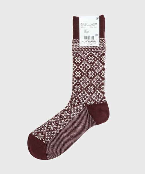 TAKEO KIKUCHI / タケオキクチ ソックス | 雪柄ソックス | 詳細2