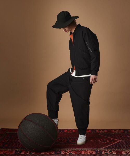 TAKEO KIKUCHI / タケオキクチ レザーブルゾン・ジャケット | 【Sサイズ~】MA-1風中わた入りプルオーバーブルゾン | 詳細17