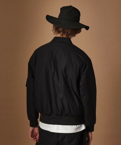 TAKEO KIKUCHI / タケオキクチ レザーブルゾン・ジャケット | 【Sサイズ~】MA-1風中わた入りプルオーバーブルゾン | 詳細4