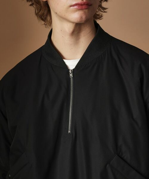 TAKEO KIKUCHI / タケオキクチ レザーブルゾン・ジャケット | 【Sサイズ~】MA-1風中わた入りプルオーバーブルゾン | 詳細5
