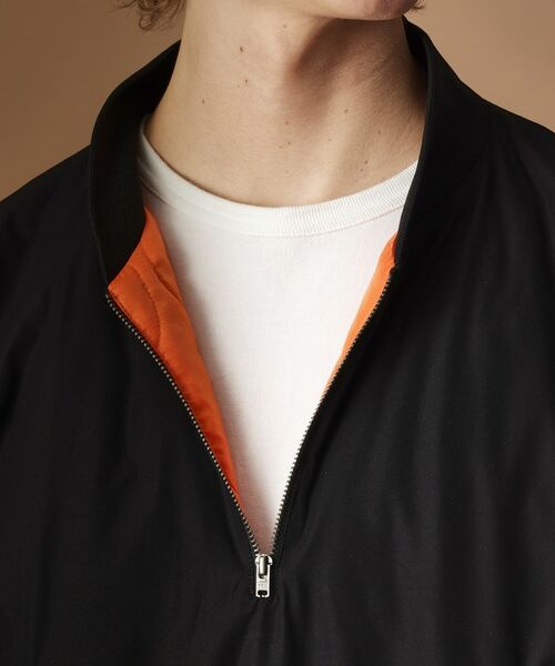 TAKEO KIKUCHI / タケオキクチ レザーブルゾン・ジャケット | 【Sサイズ~】MA-1風中わた入りプルオーバーブルゾン | 詳細6